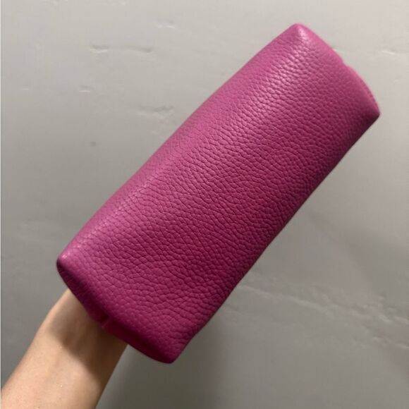 Pink Togo Calfskin Handmade Unique Rivet Frame Purse, Shoulder Bag, Crossbody - Picture 16 of 16